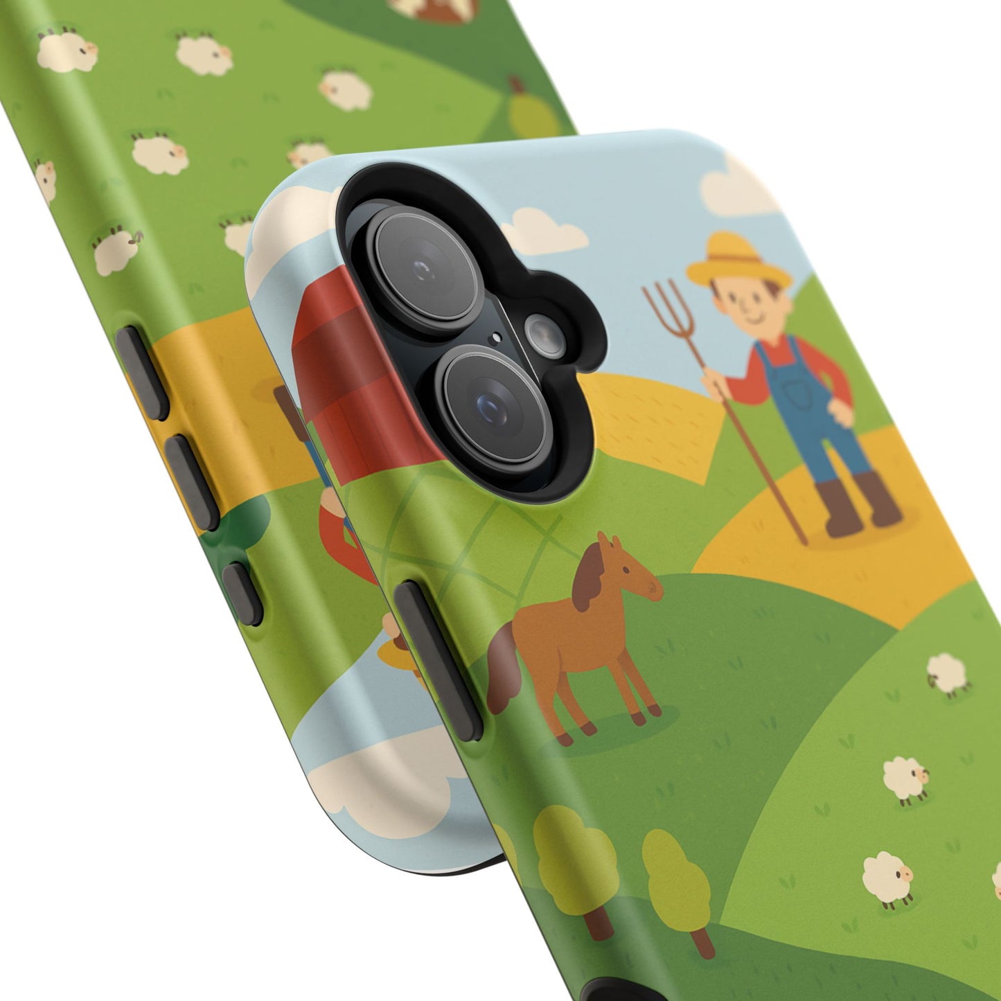 Farm-Themed Impact-Resistant MagSafe Phone Case