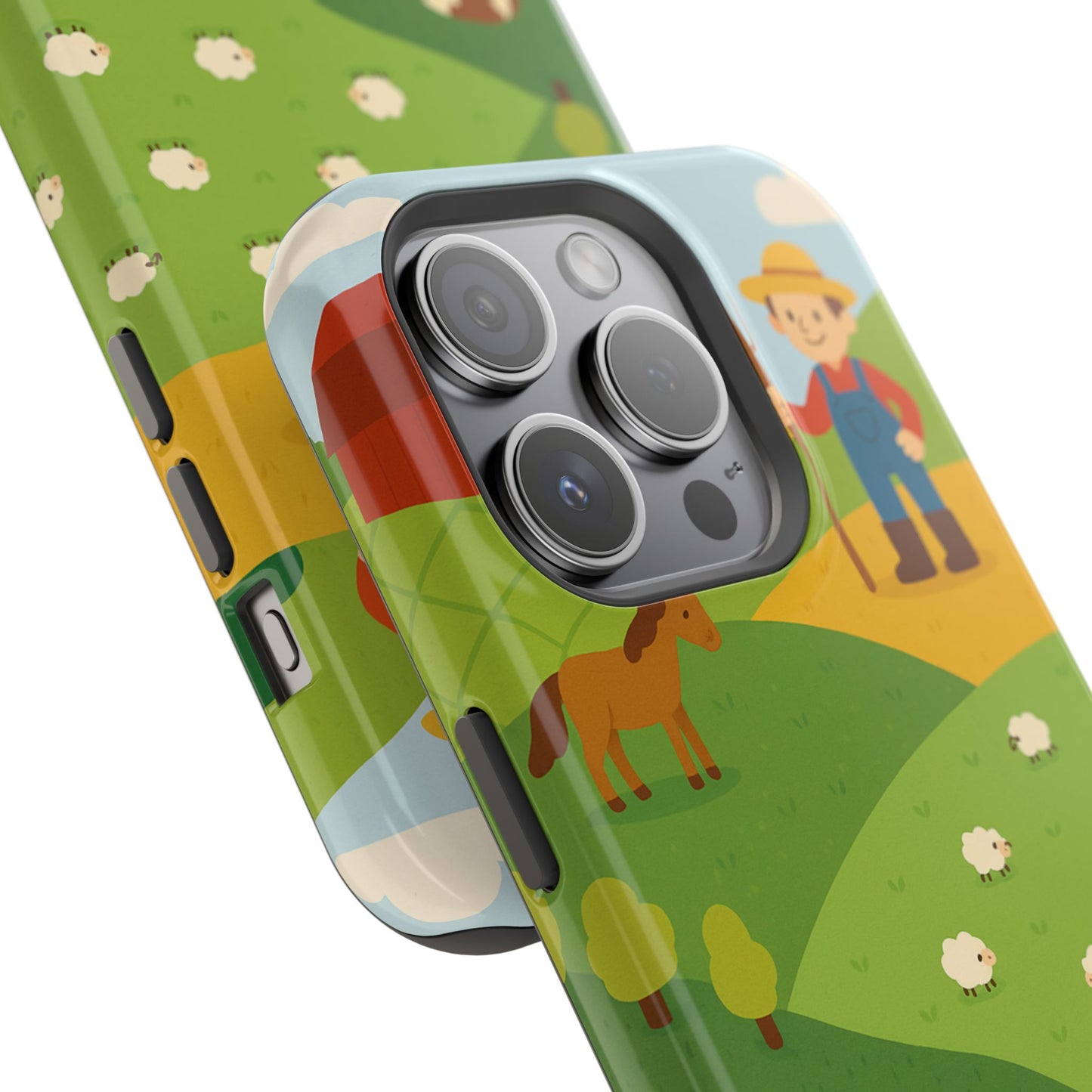 Farm-Themed Impact-Resistant MagSafe Phone Case