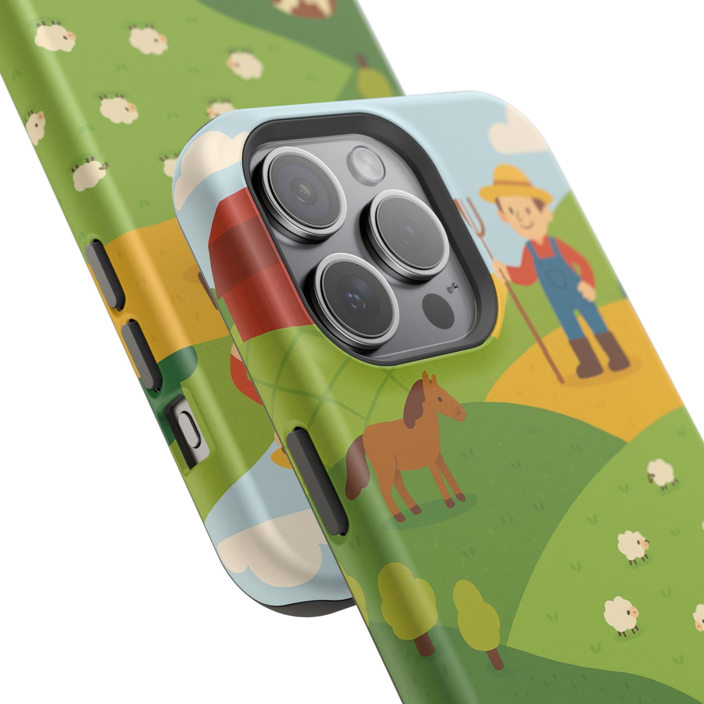 Farm-Themed Impact-Resistant MagSafe Phone Case