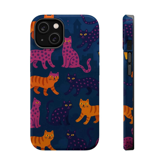 Colorful Cat Phone Case - MagSafe Impact-Resistant