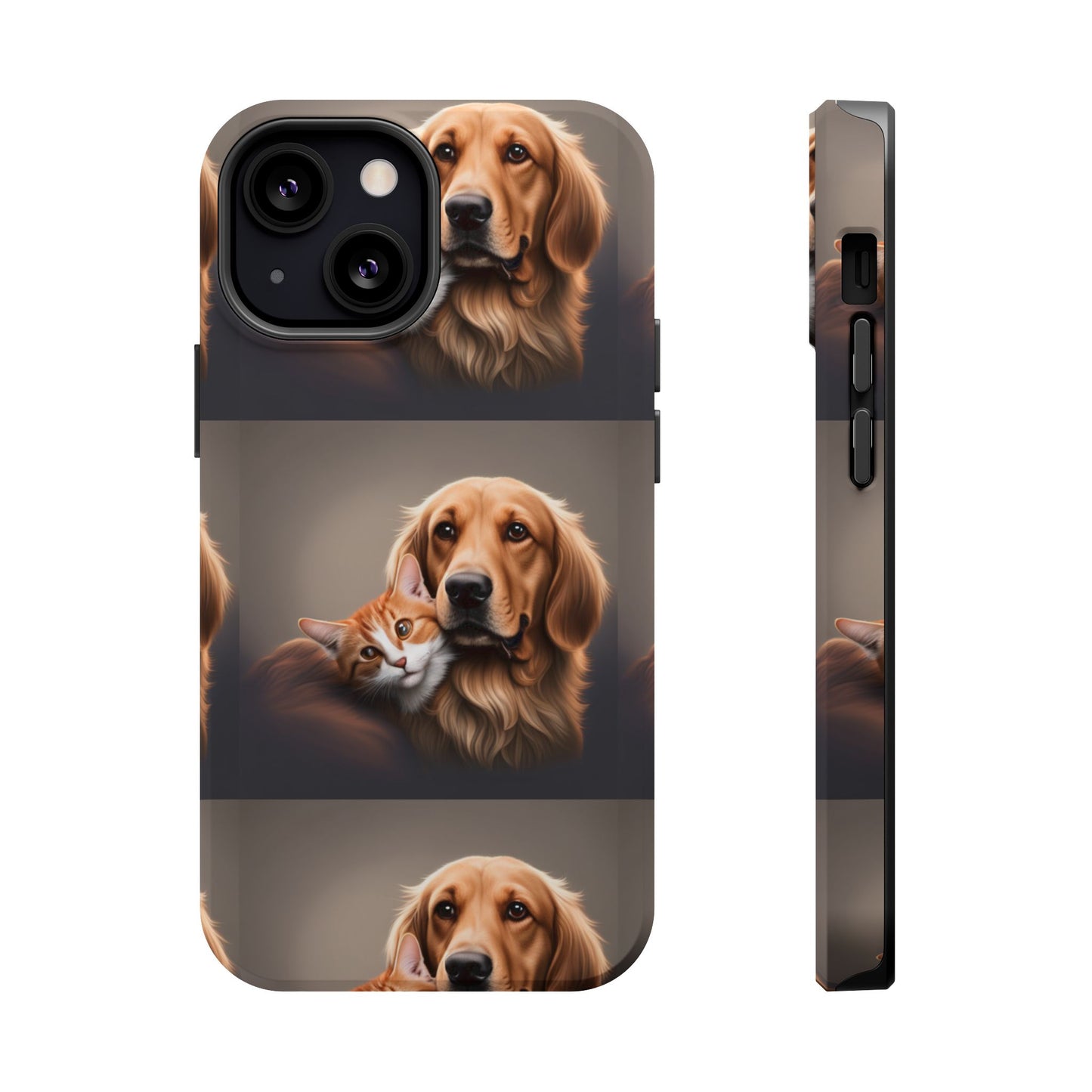 MagSafe Tough Cases cat and dog playing together