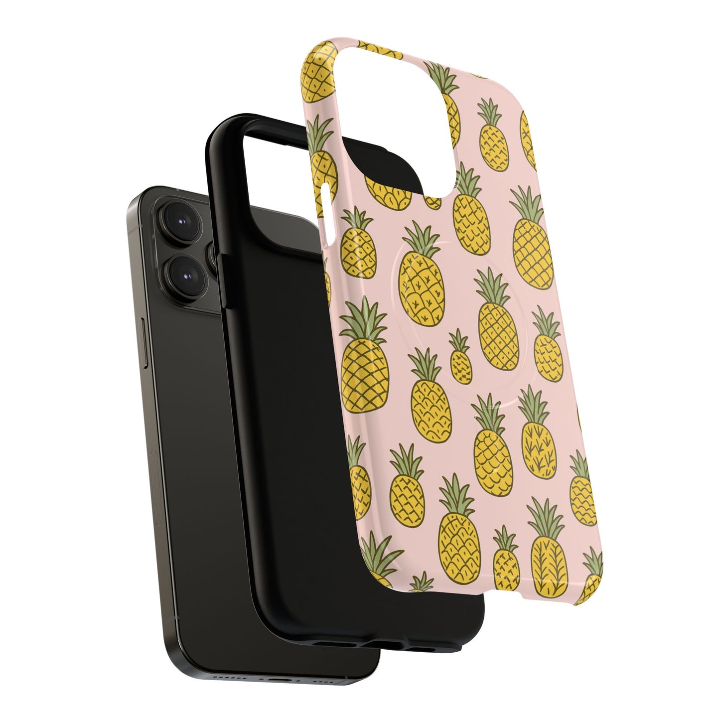 Pineapple Pattern Fruit Case for iPhone | MagSafe Compatible