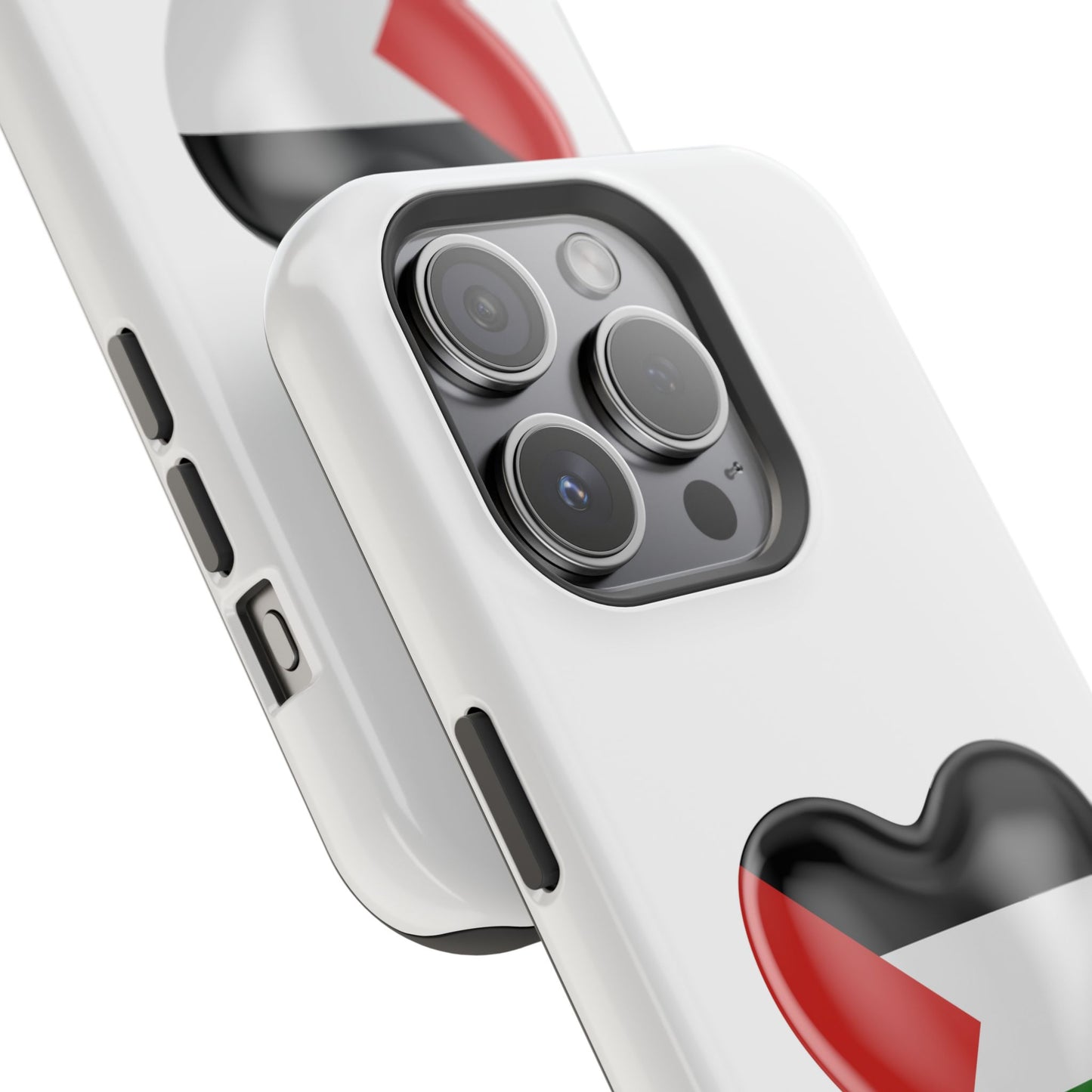 MagSafe Tough Cases with Palestinian flag in heart shape