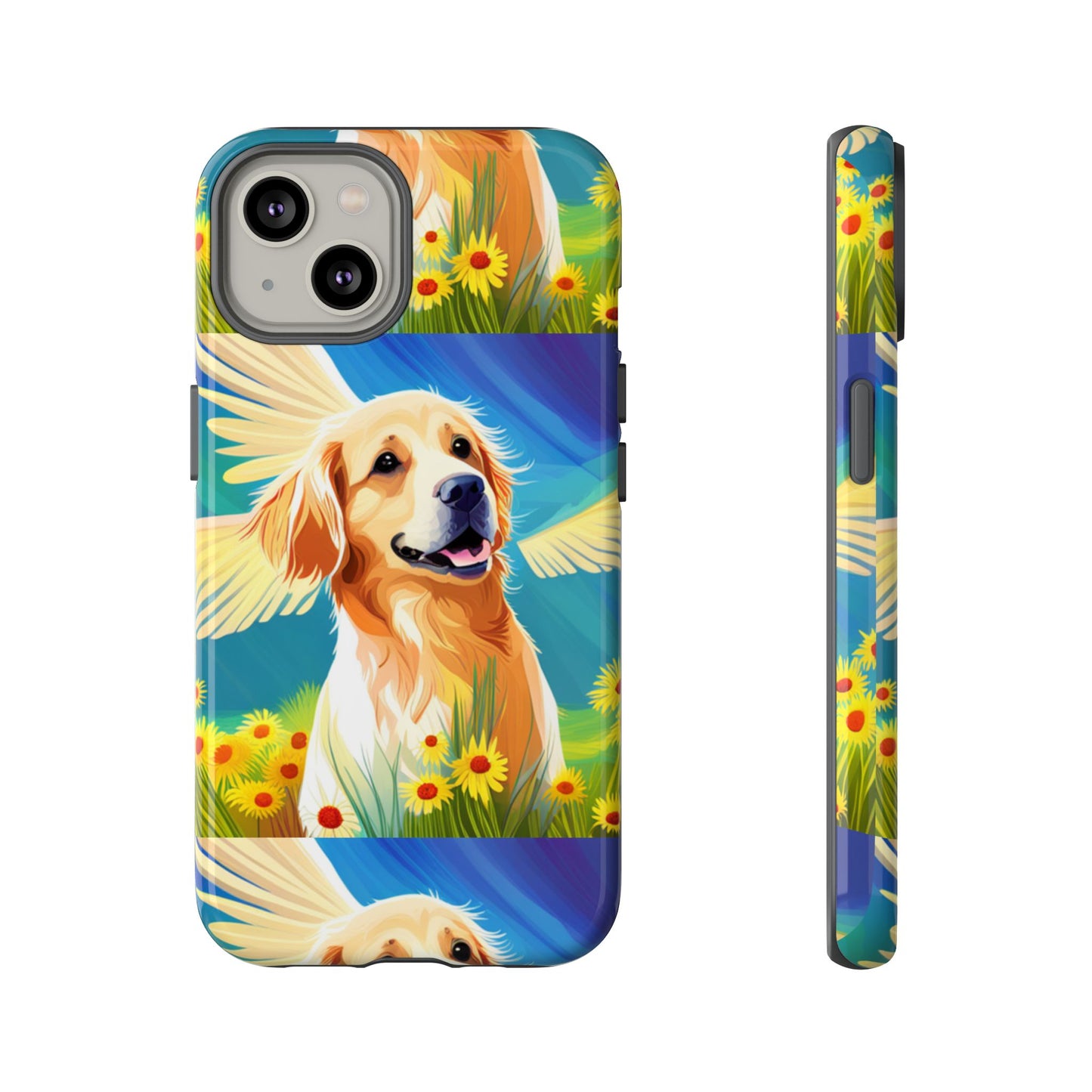 Tough Cases Golden Retriever with Wings Phone case