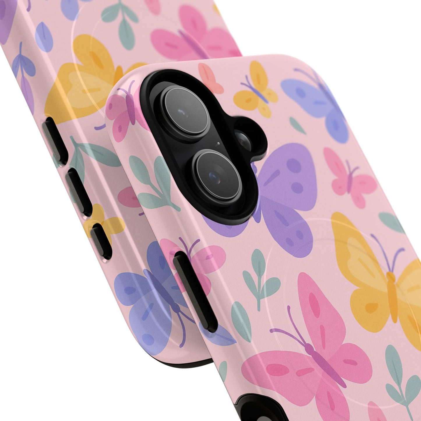 Butterfly Pattern Compatible with MagSafe Tough Magnetic Phone Case