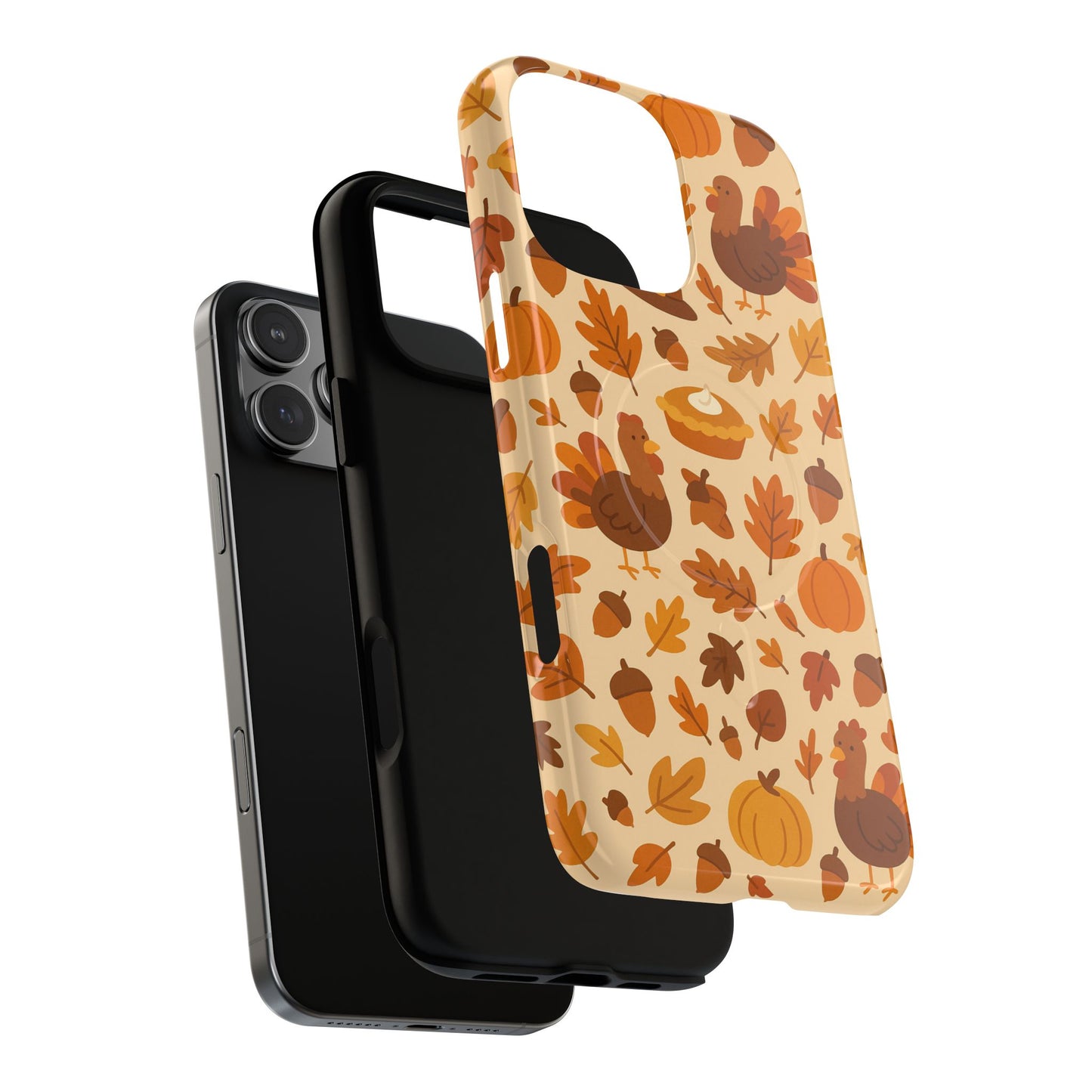 Thanksgiving-Themed Tough Magnetic iPhone Case | Compatible with MagSafe