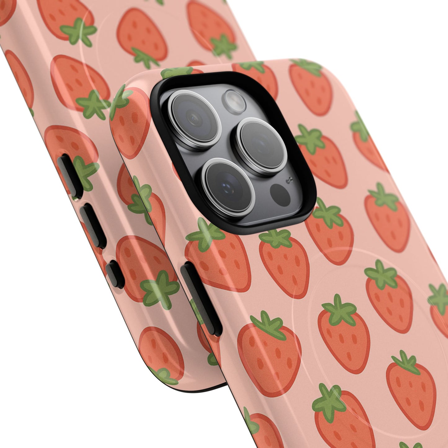 Strawberry Pattern Magnetic Phone Case | Berry Sweet Love