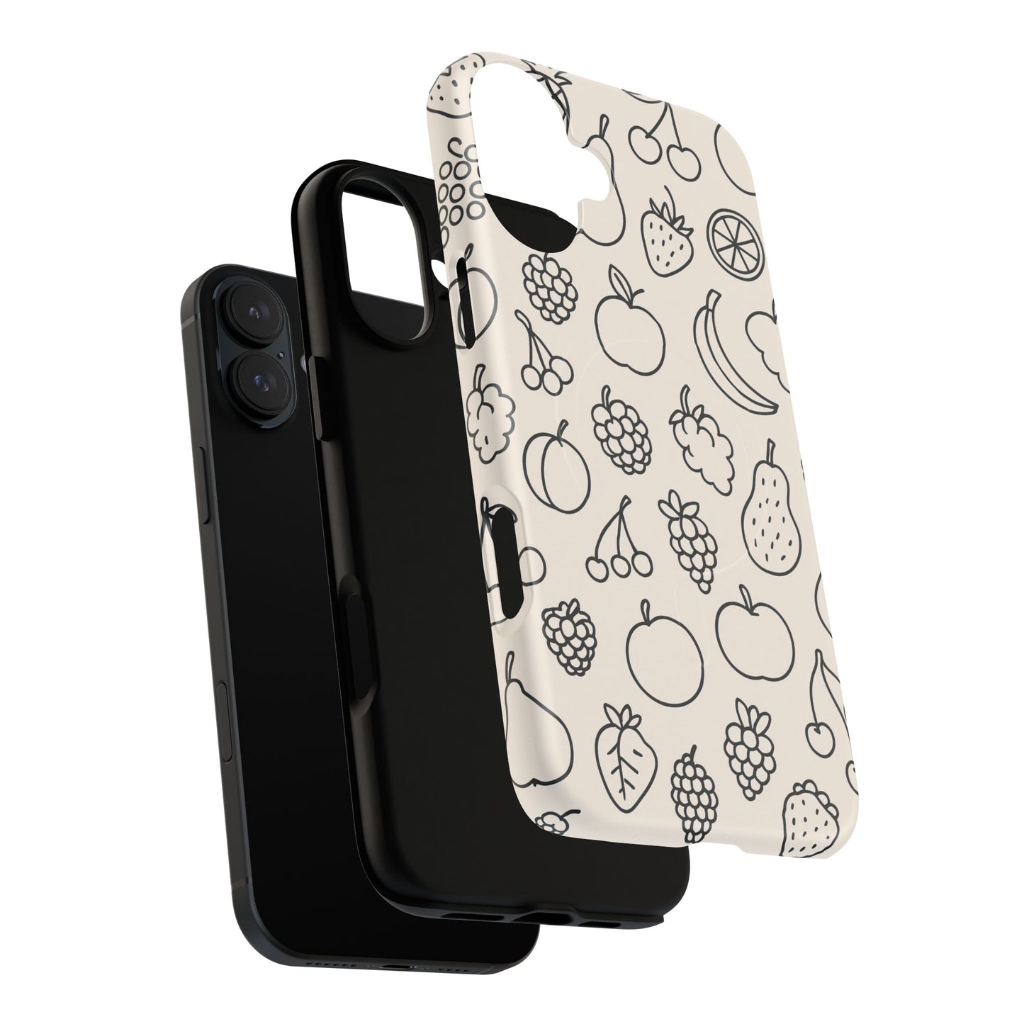 Fruit Pattern Tough iPhone Case | Compatible with MagSafe