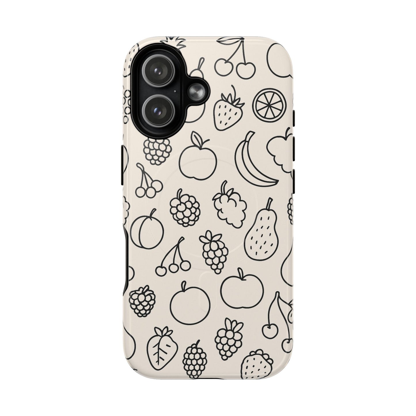 Fruit Pattern Tough iPhone Case | Compatible with MagSafe