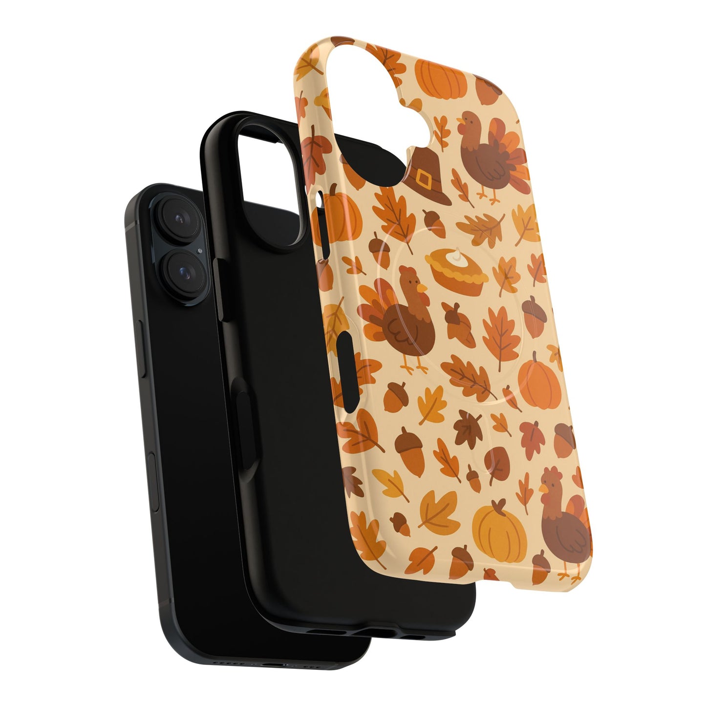 Thanksgiving-Themed Tough Magnetic iPhone Case | Compatible with MagSafe