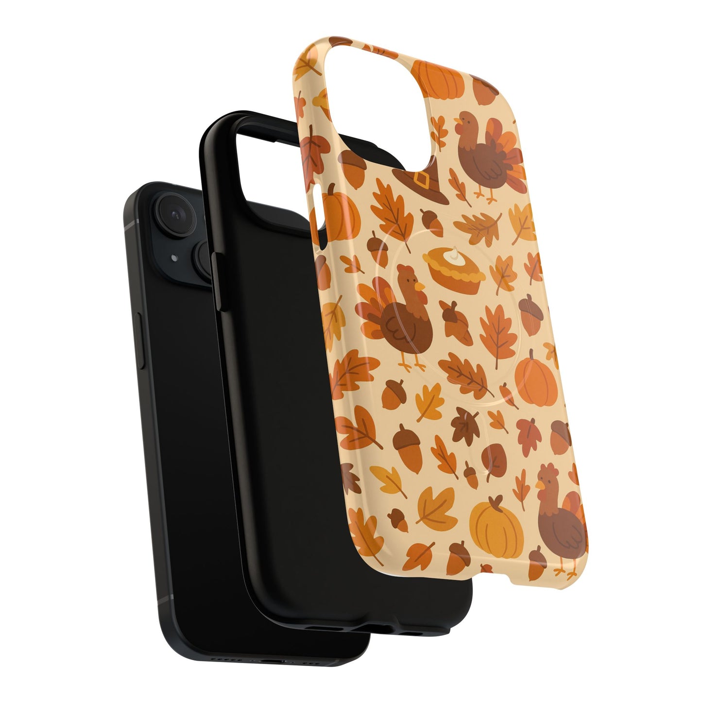 Thanksgiving-Themed Tough Magnetic iPhone Case | Compatible with MagSafe