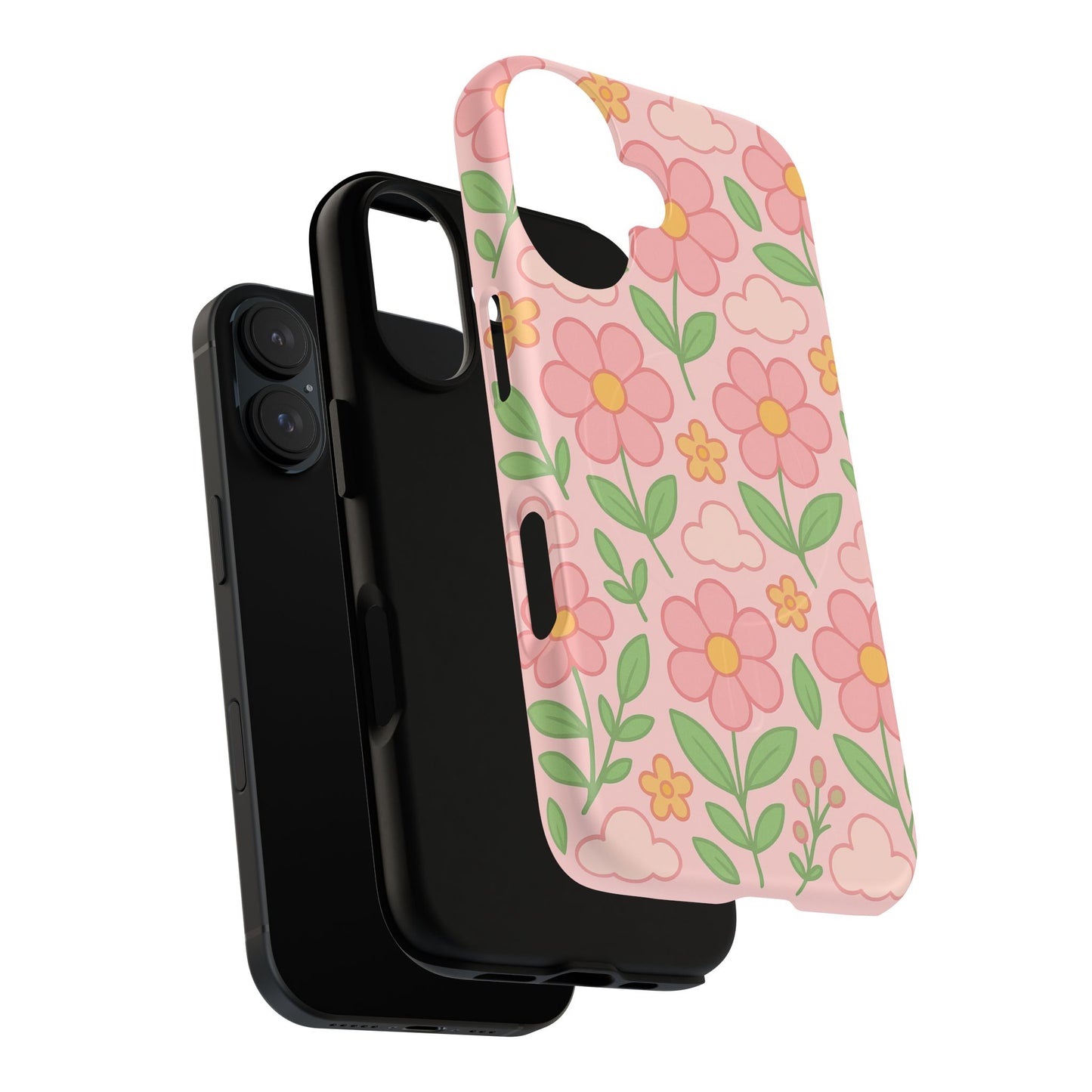 Floral Tough MagSafe Magnetic Phone Case - Stylish Protection for Your Device
