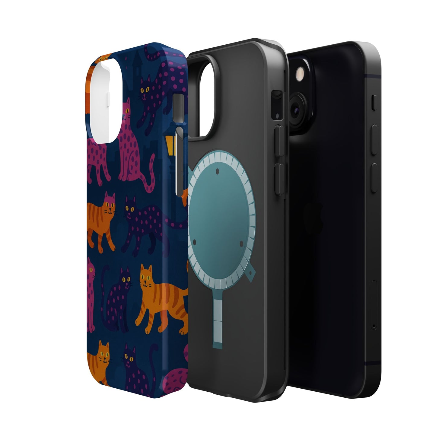 Colorful Cat Phone Case - MagSafe Impact-Resistant