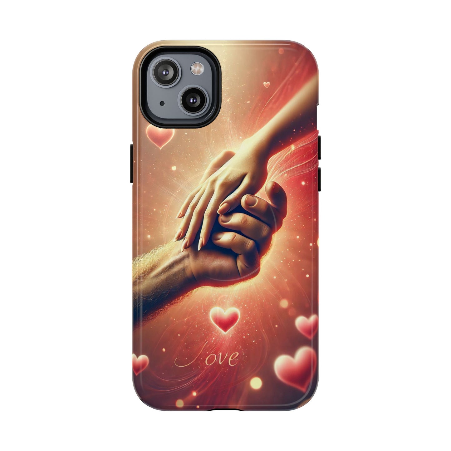 Magnetic Phone Case - Hands in Love Design - Compatible with MagSafe