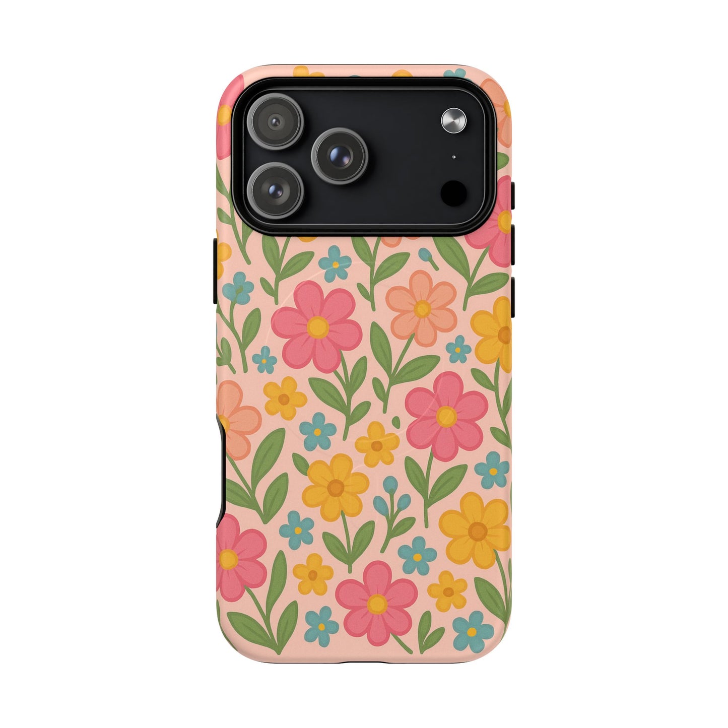 Floral Tough Magnetic MagSafe Phone Case - Stylish Protection for Everyday Use