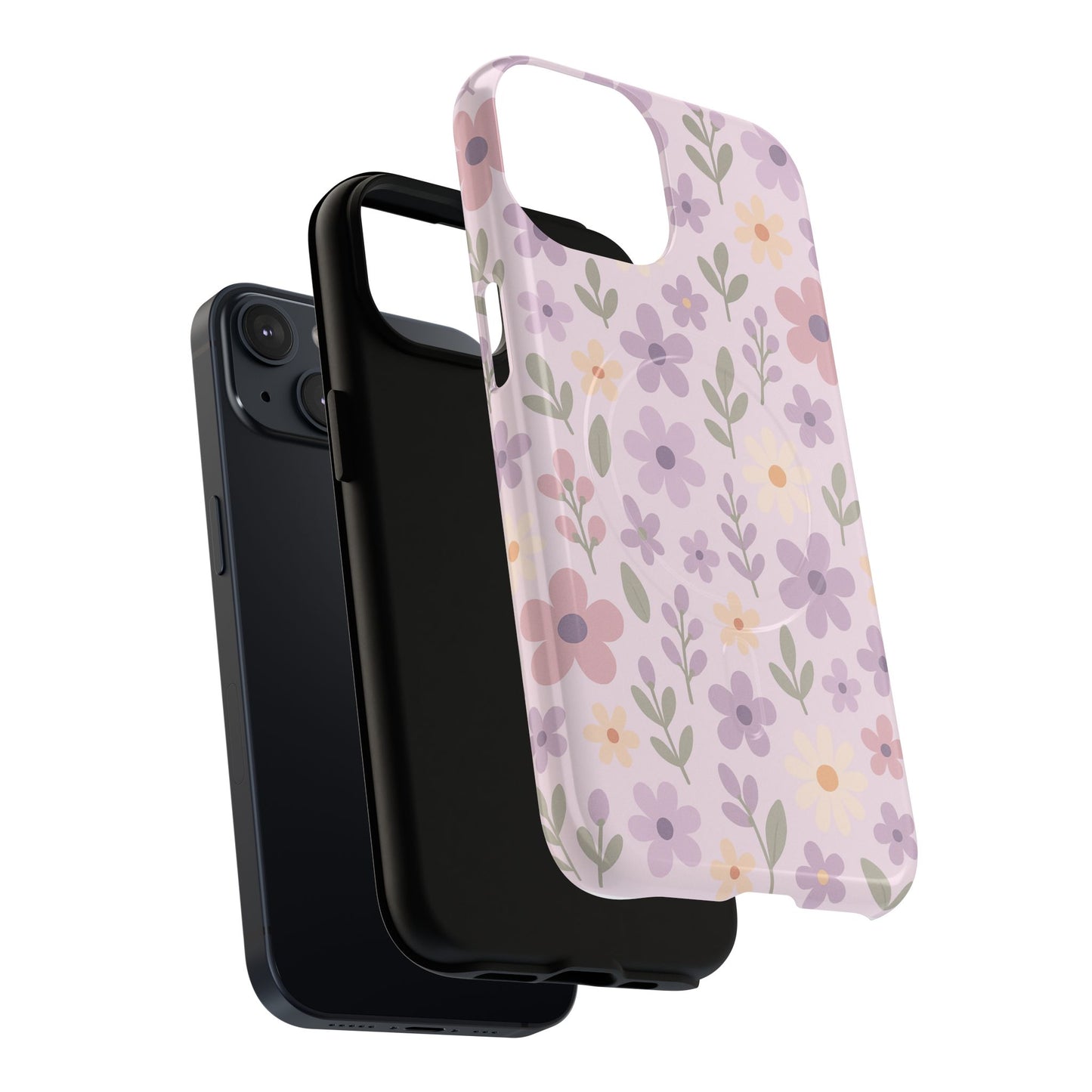 Floral Magnetic | Compatible with MagSafe Phone Case - Stylish and Durable Protection