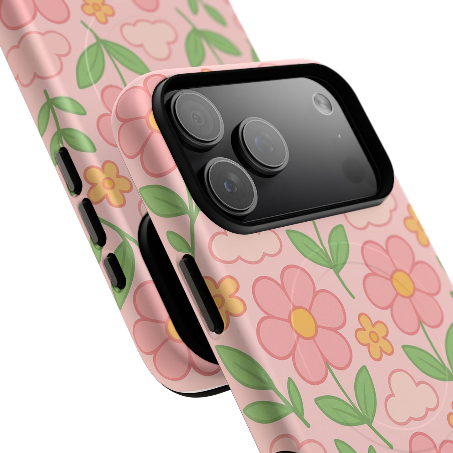 Floral Tough MagSafe Magnetic Phone Case - Stylish Protection for Your Device