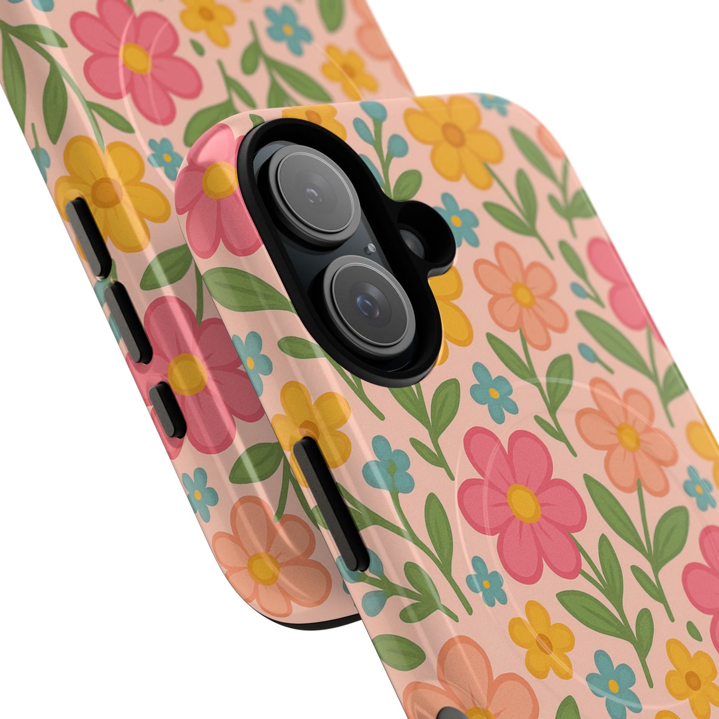 Floral Tough Magnetic MagSafe Phone Case - Stylish Protection for Everyday Use