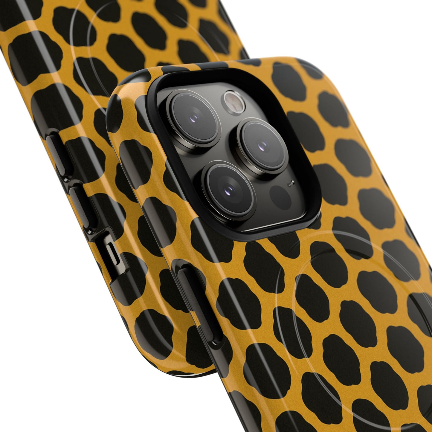 Stylish Leopard Pattern Magnetic iPhone Case | Compatible with MagSafe