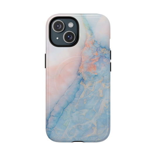 Marble Pastel iPhone Case (MagSafe compatible) Shamo's iPhone 15 / Glossy