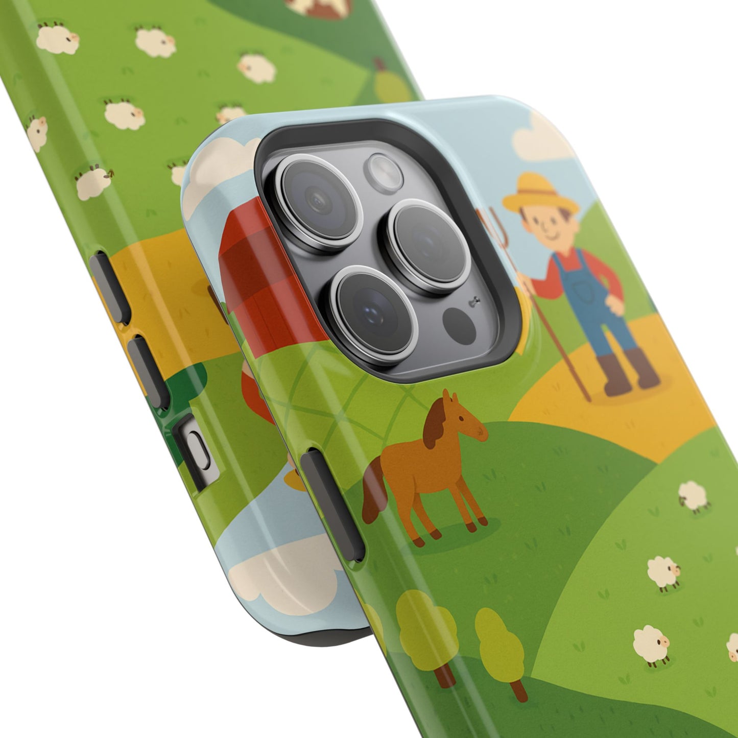 Farm-Themed Impact-Resistant MagSafe Phone Case