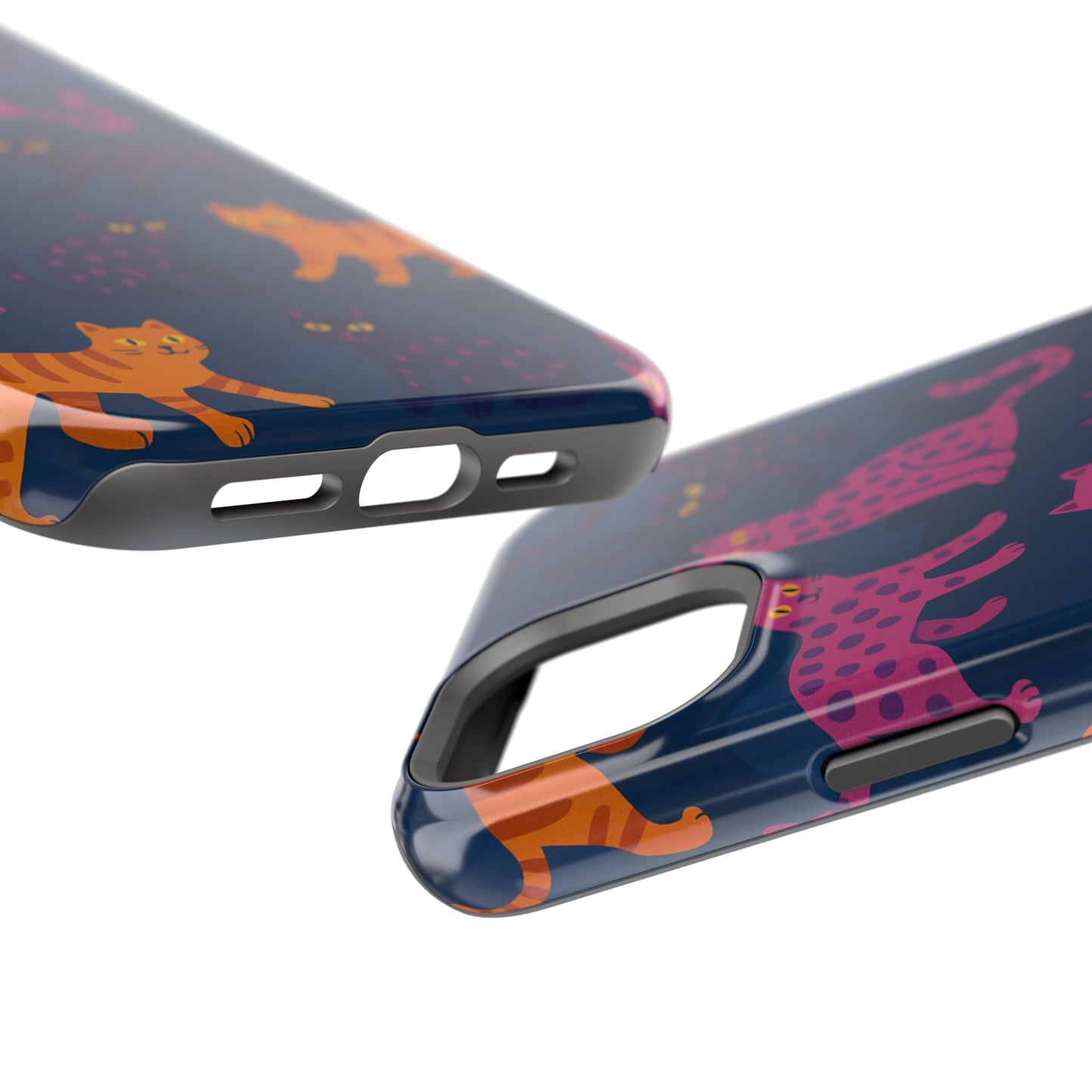 Colorful Cat Phone Case - MagSafe Impact-Resistant