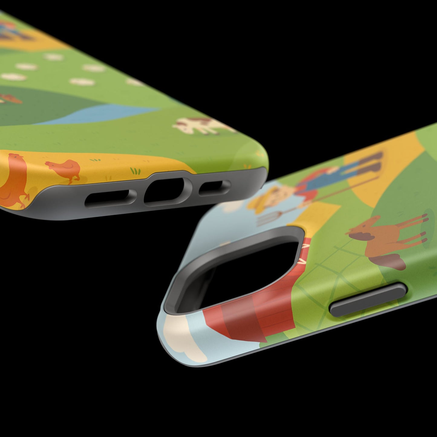 Farm-Themed Impact-Resistant MagSafe Phone Case