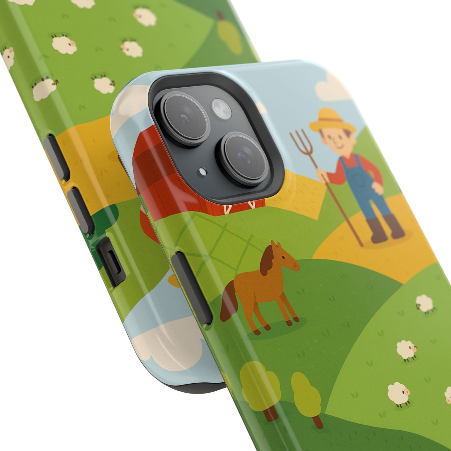 Farm-Themed Impact-Resistant MagSafe Phone Case