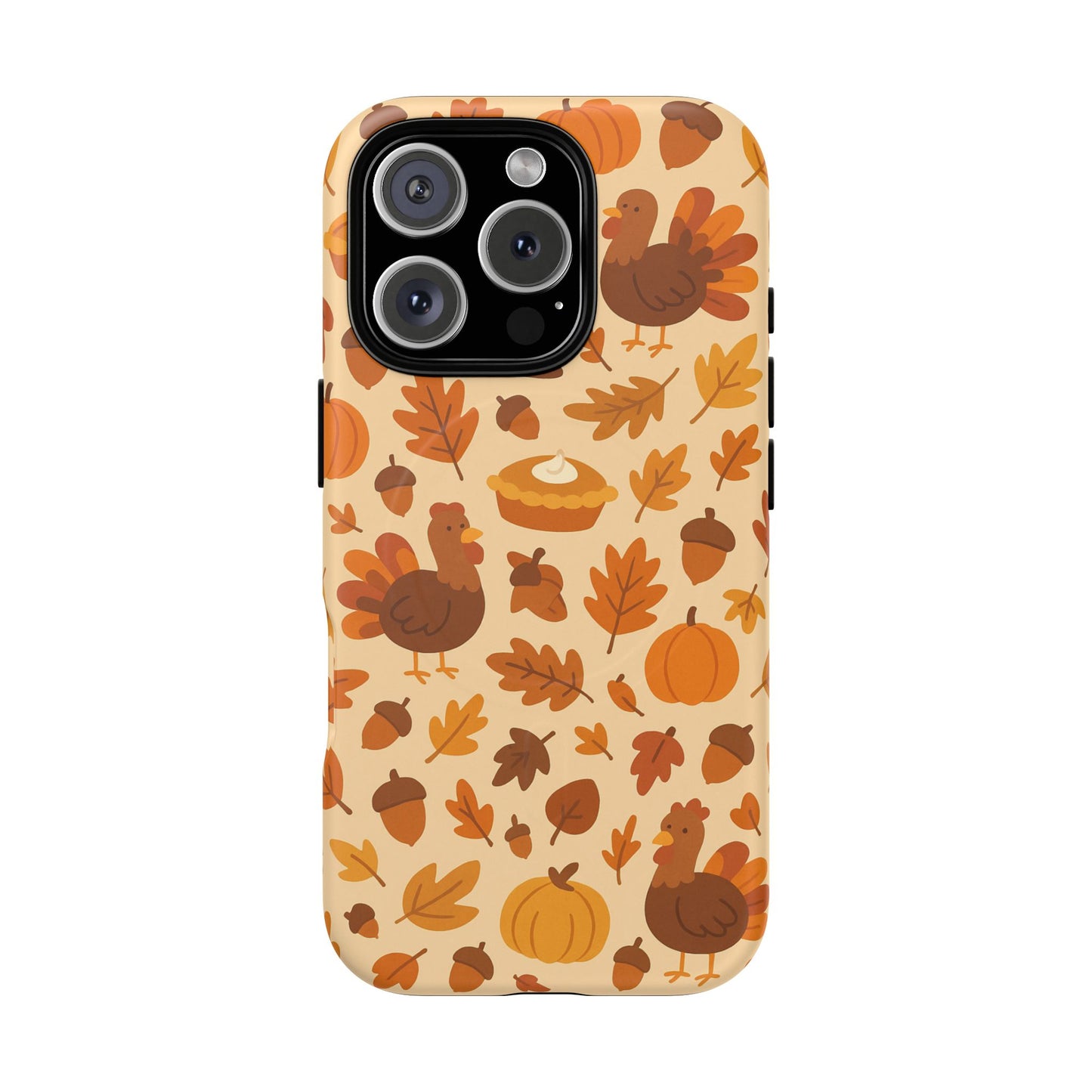 Thanksgiving-Themed Tough Magnetic iPhone Case | Compatible with MagSafe