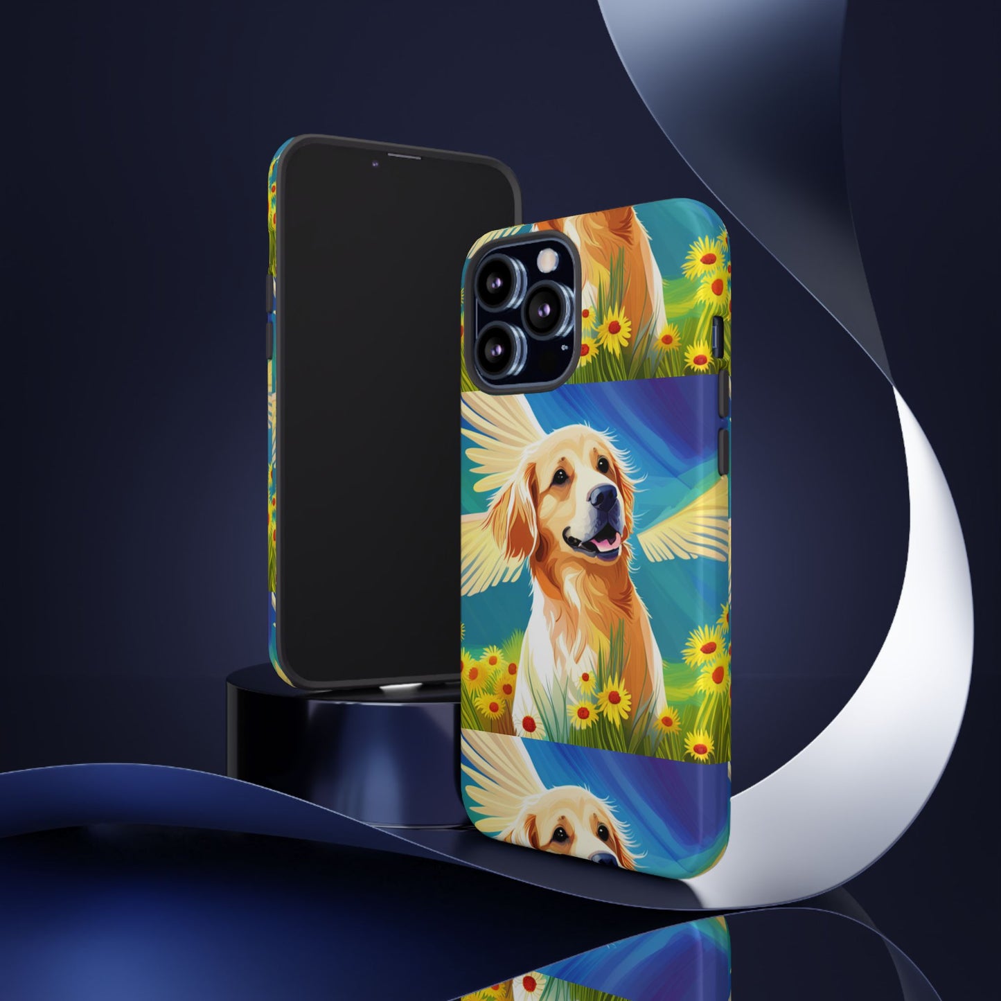 Tough Cases Golden Retriever with Wings Phone case
