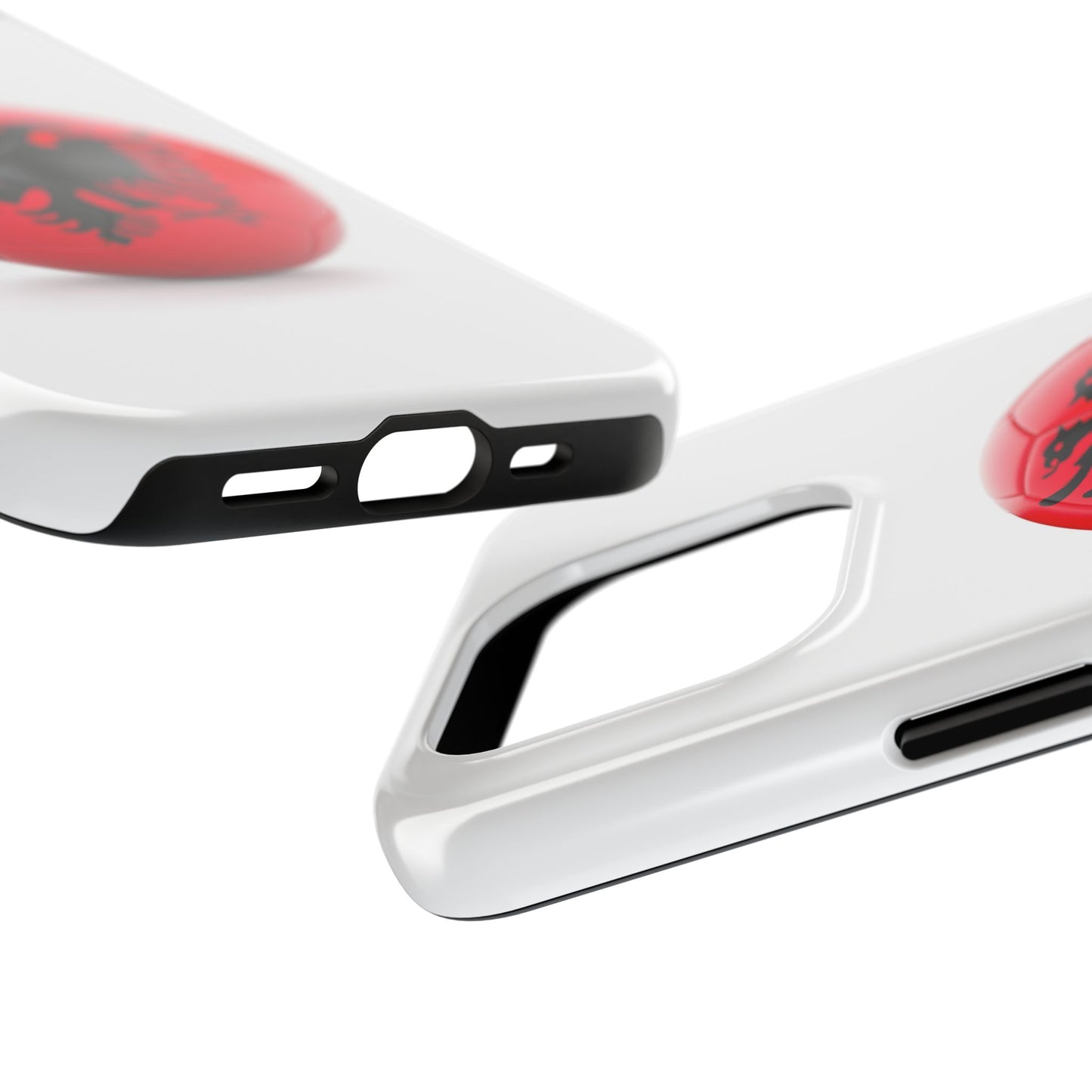 Tough Phone Cases with Albanian soccer flag