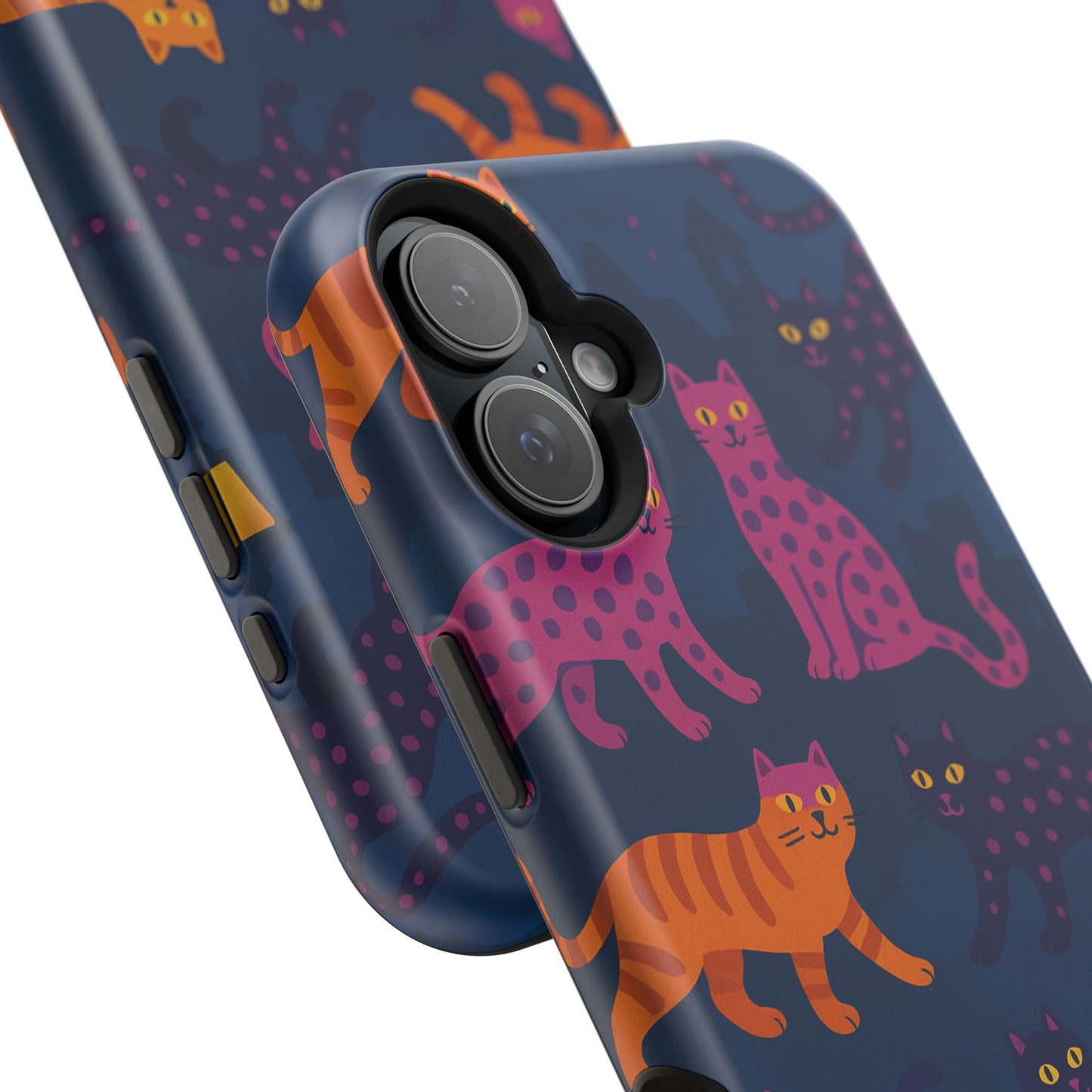 Colorful Cat Phone Case - MagSafe Impact-Resistant