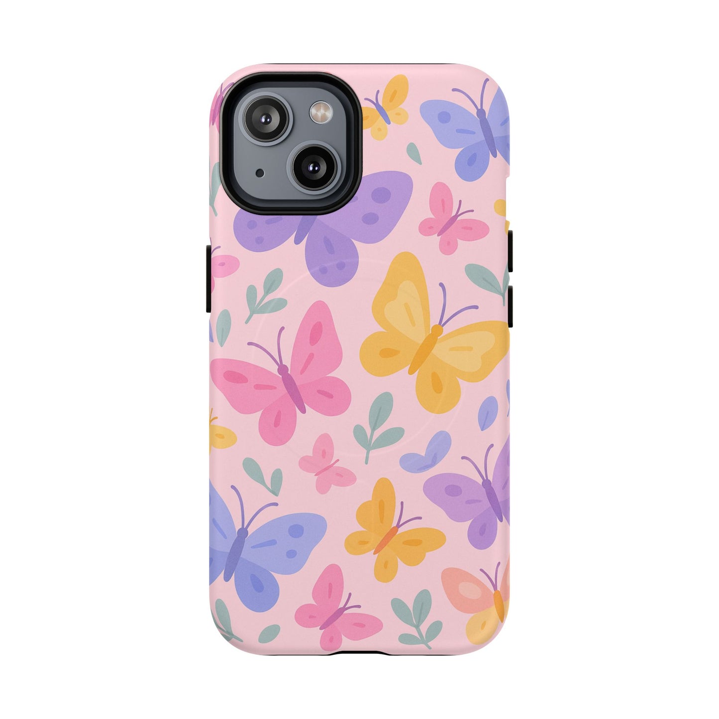 Butterfly Pattern Compatible with MagSafe Tough Magnetic Phone Case