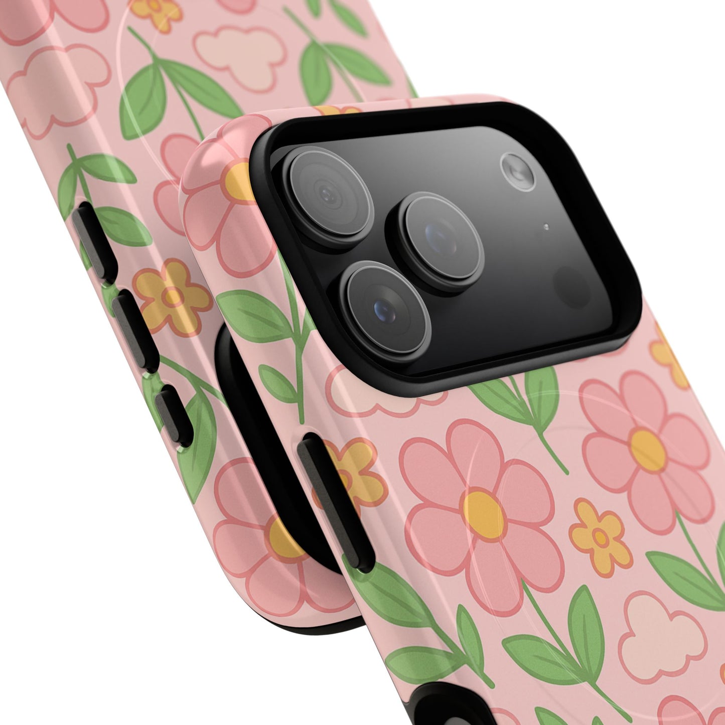 Floral Tough MagSafe Magnetic Phone Case - Stylish Protection for Your Device