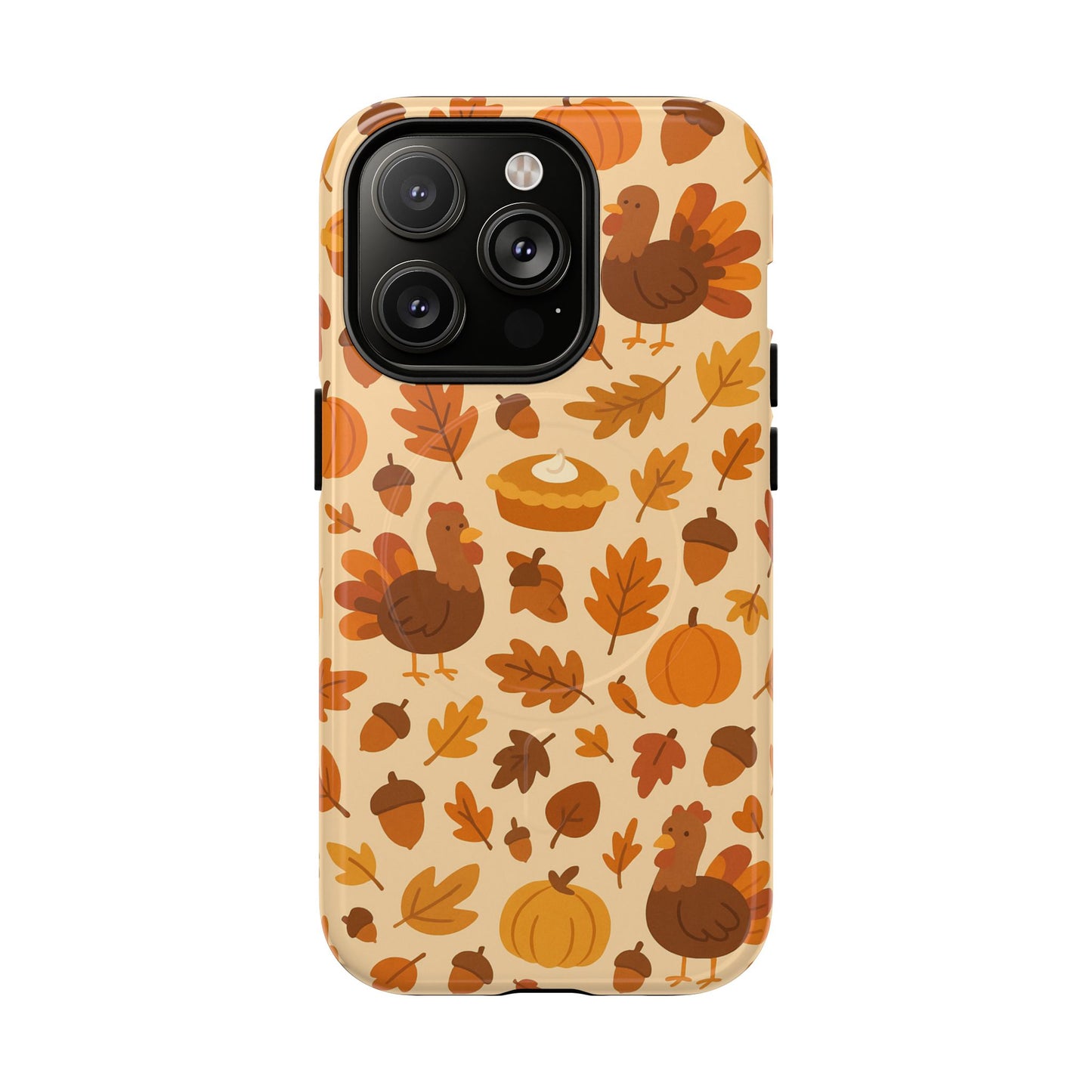 Thanksgiving-Themed Tough Magnetic iPhone Case | Compatible with MagSafe