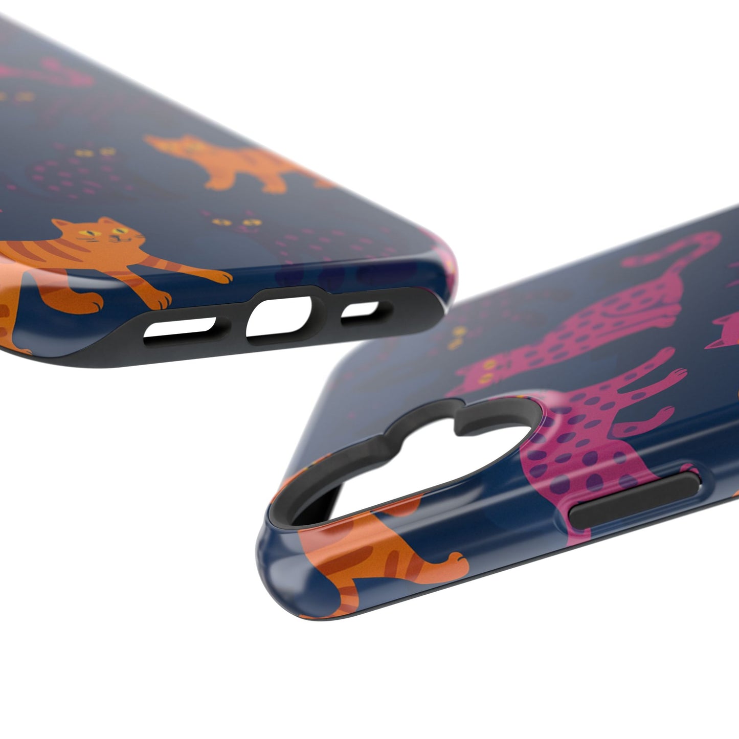 Colorful Cat Phone Case - MagSafe Impact-Resistant