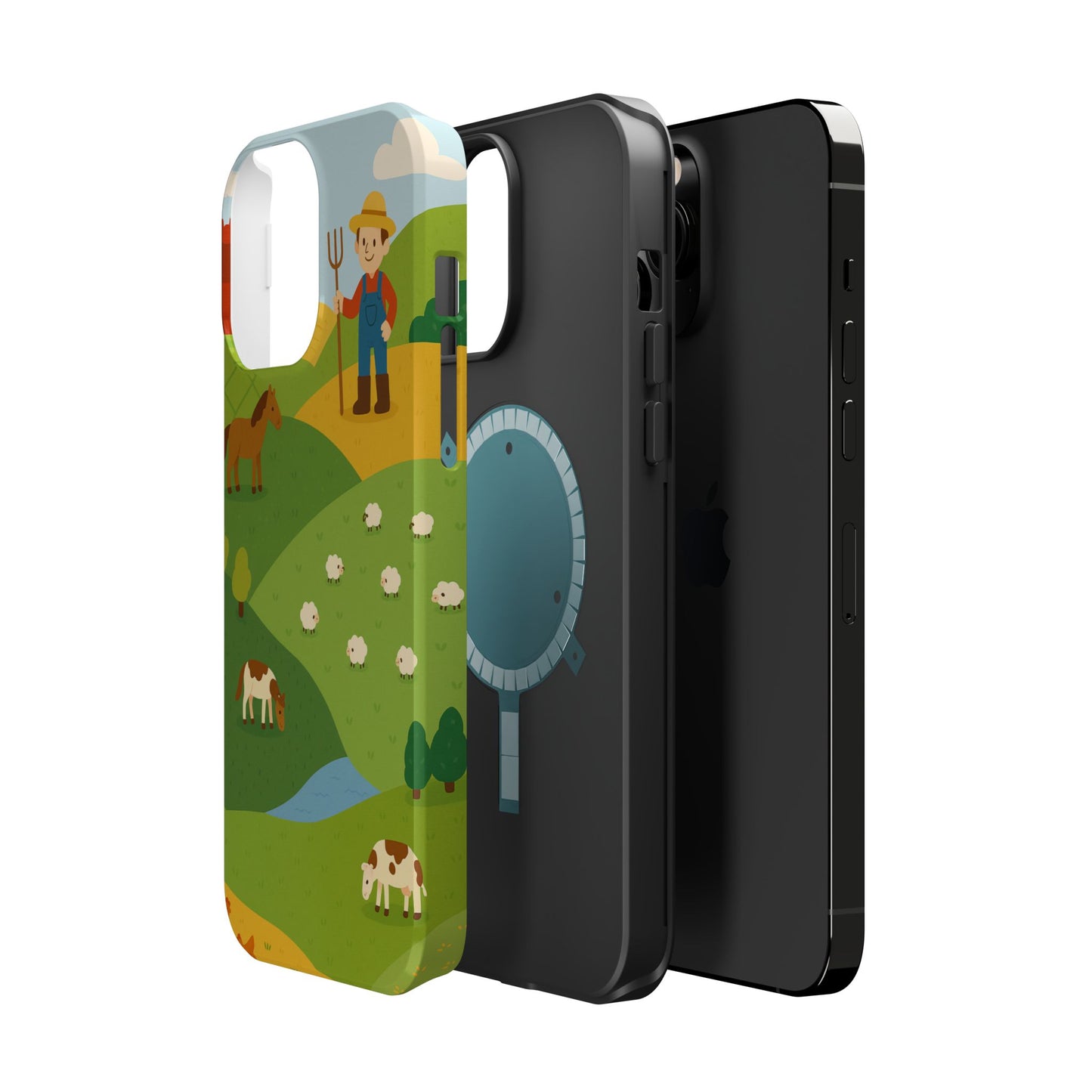 Farm-Themed Impact-Resistant MagSafe Phone Case