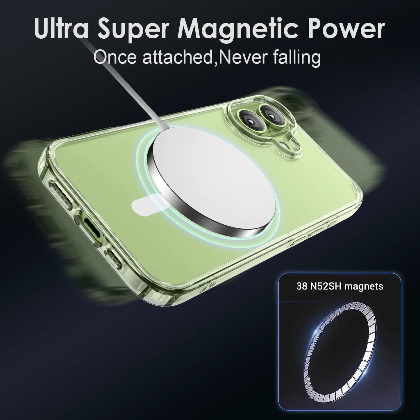 MagSafe Clear Case for iPhone 17 – Anti-Yellowing - Shamo's