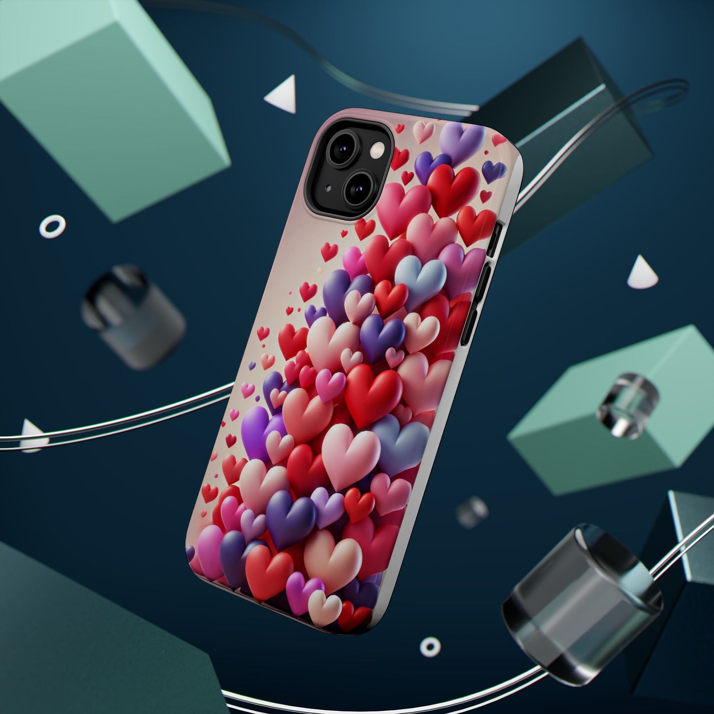 Shamo's Phone Case | MagSafe Compatible | Love Hearts Theme for iPhone 17 and more