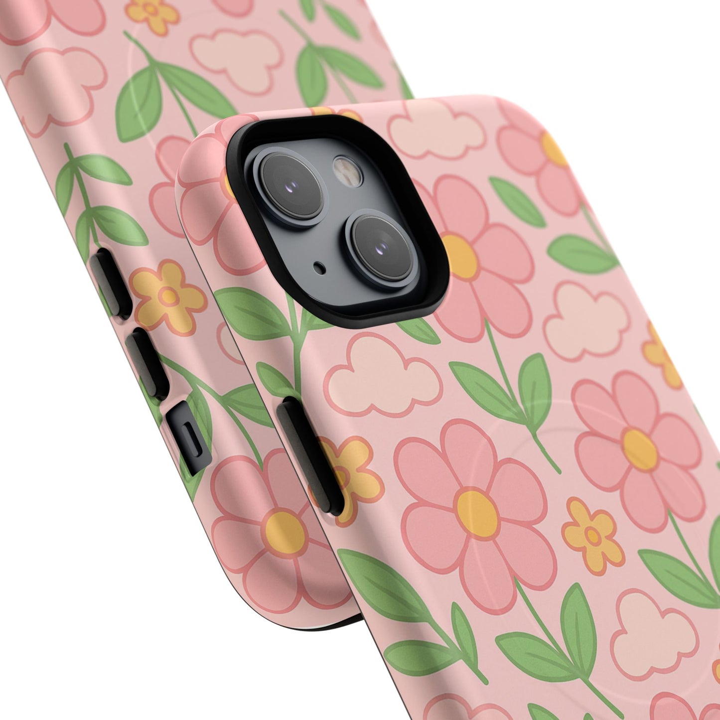 Floral Tough MagSafe Magnetic Phone Case - Stylish Protection for Your Device