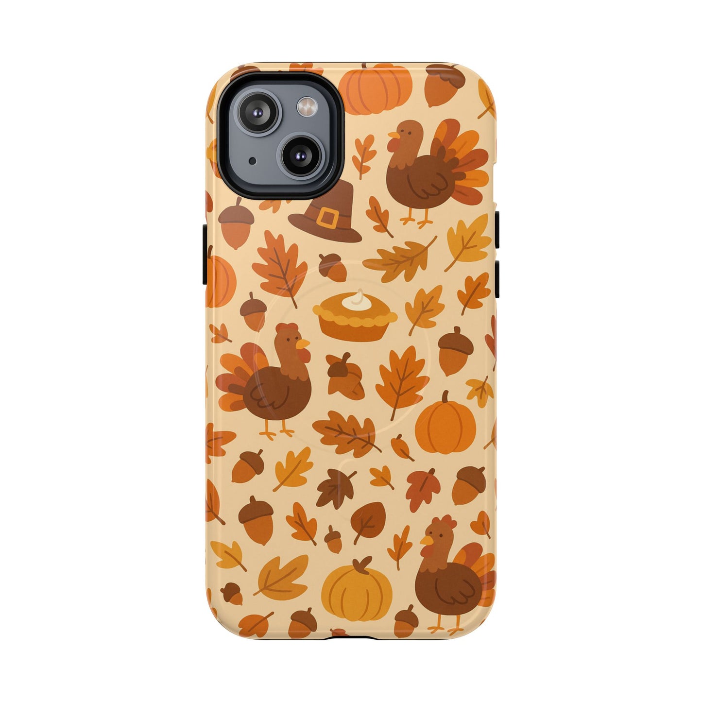 Thanksgiving-Themed Tough Magnetic iPhone Case | Compatible with MagSafe