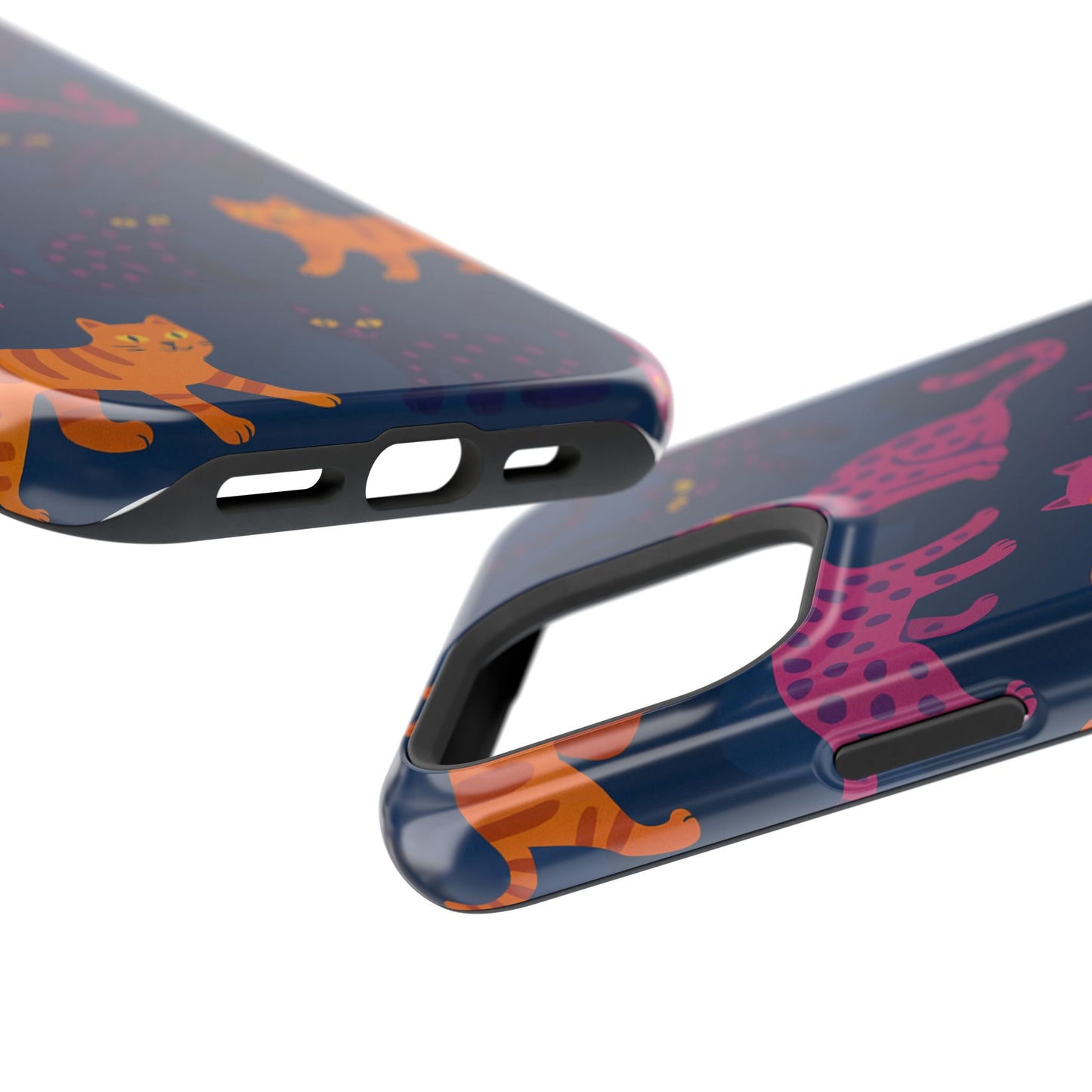 Colorful Cat Phone Case - MagSafe Impact-Resistant