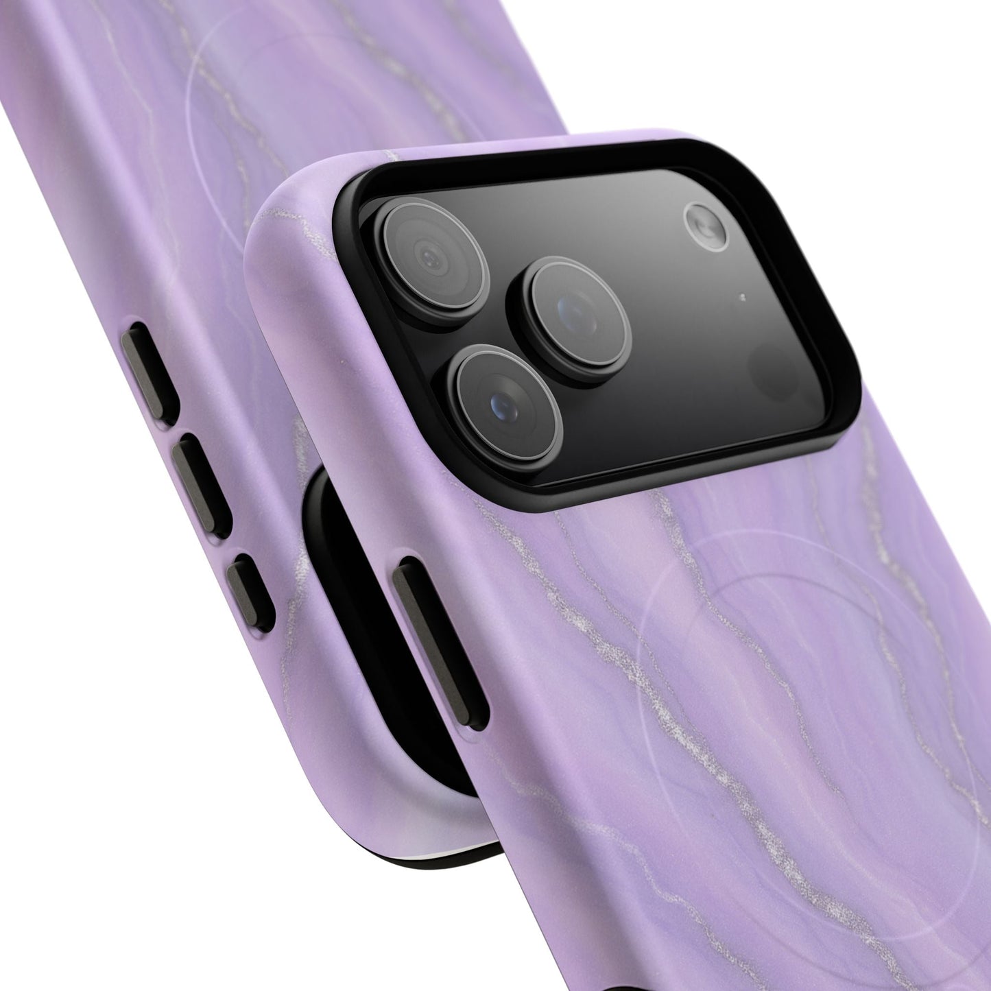 Lavender Marble iPhone Case with MagSafe Shamo's