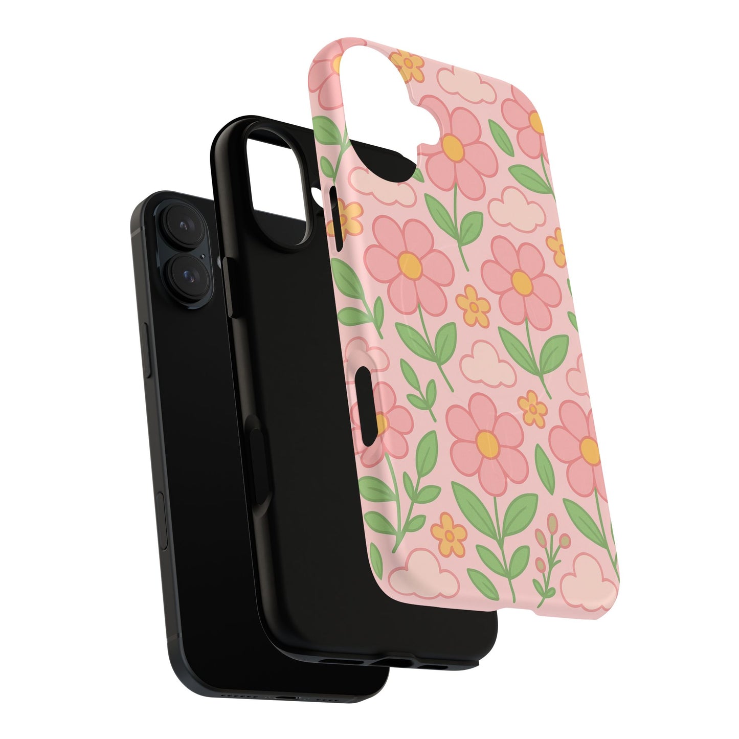 Floral Tough MagSafe Magnetic Phone Case - Stylish Protection for Your Device