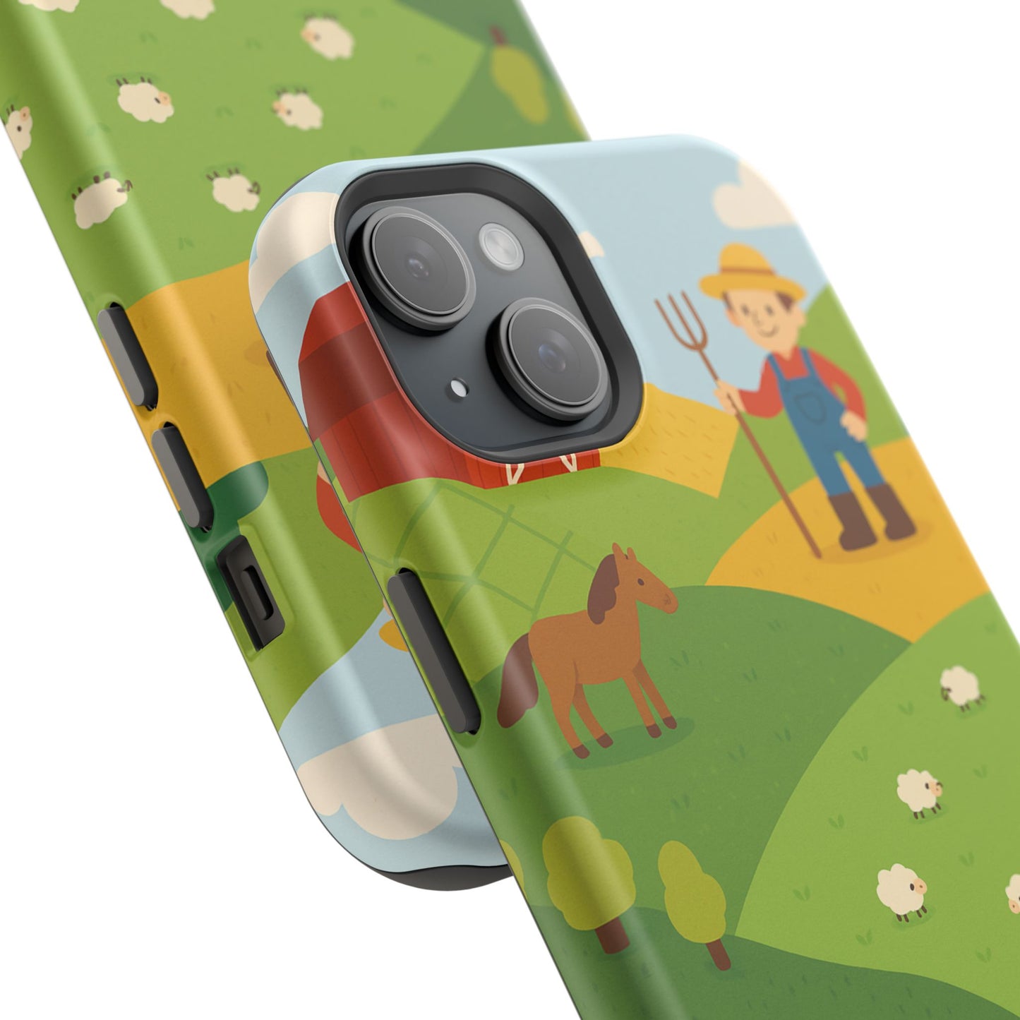 Farm-Themed Impact-Resistant MagSafe Phone Case