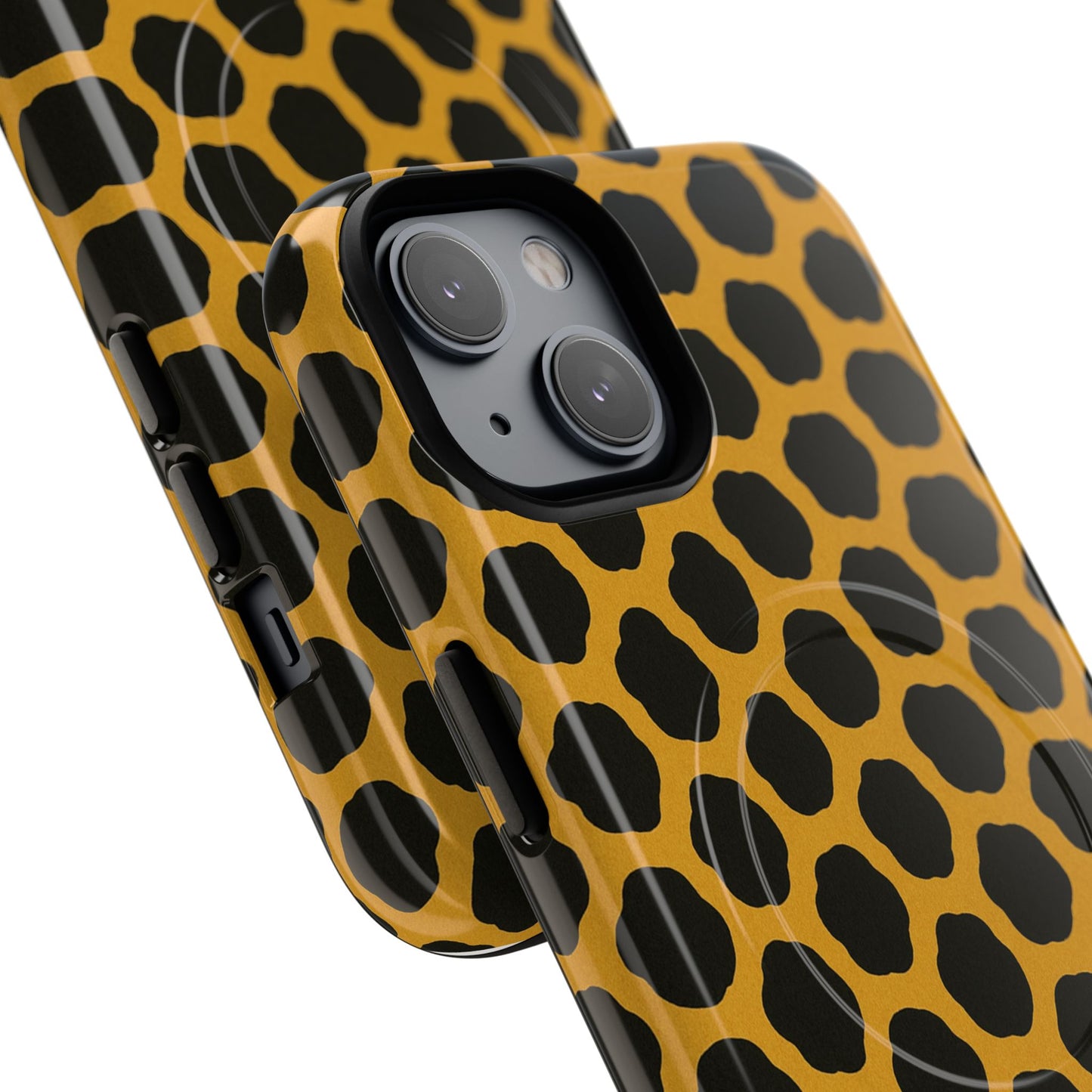Stylish Leopard Pattern Magnetic iPhone Case | Compatible with MagSafe