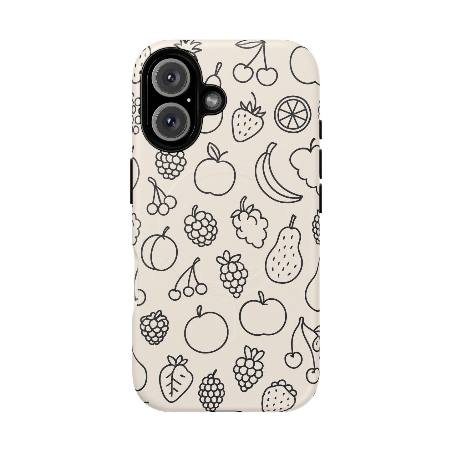 Fruit Pattern Tough iPhone Case | Compatible with MagSafe