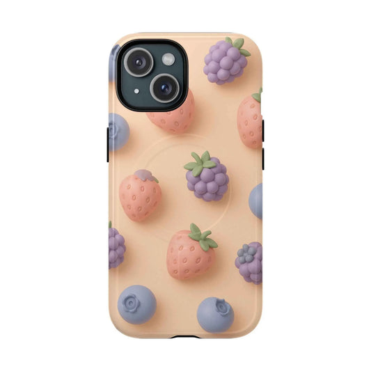 Fruitful 3D Strawberries Berries Tough Magnetic MagSafe Phone Case