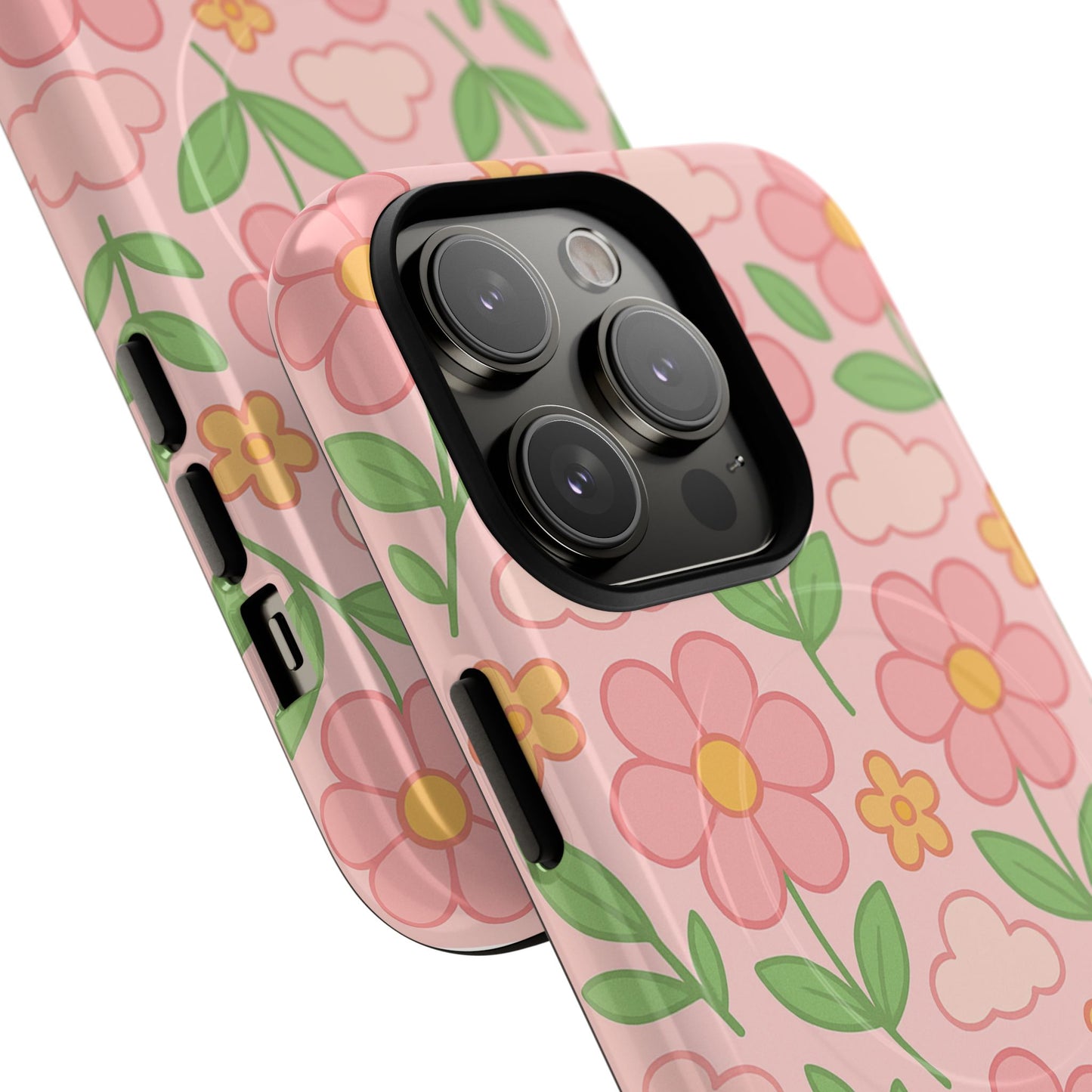 Floral Tough MagSafe Magnetic Phone Case - Stylish Protection for Your Device