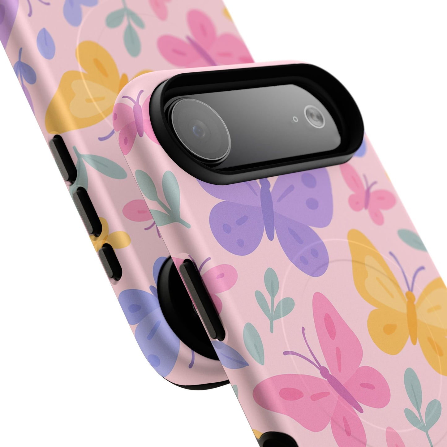 Butterfly Pattern Compatible with MagSafe Tough Magnetic Phone Case